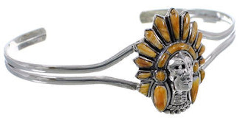 Oyster Shell Inlay Jewelry Chief Head Bracelet BW70159